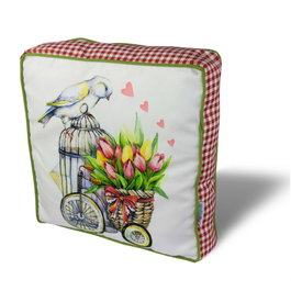 Aberto Design Cojín YM1179 Multicolor 42 x 42 cm